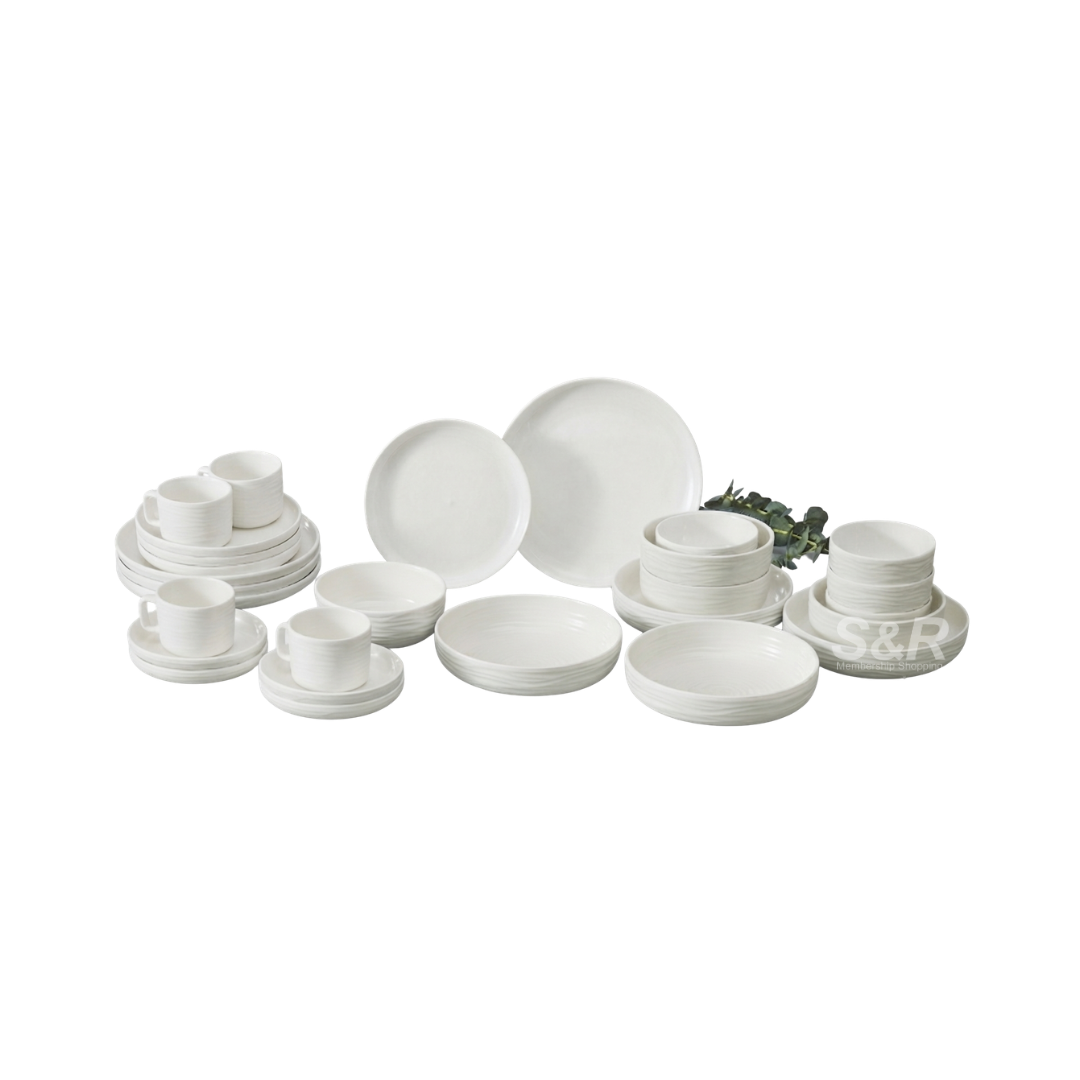 Simply White Porcelain 28-piece Dinnerware Set